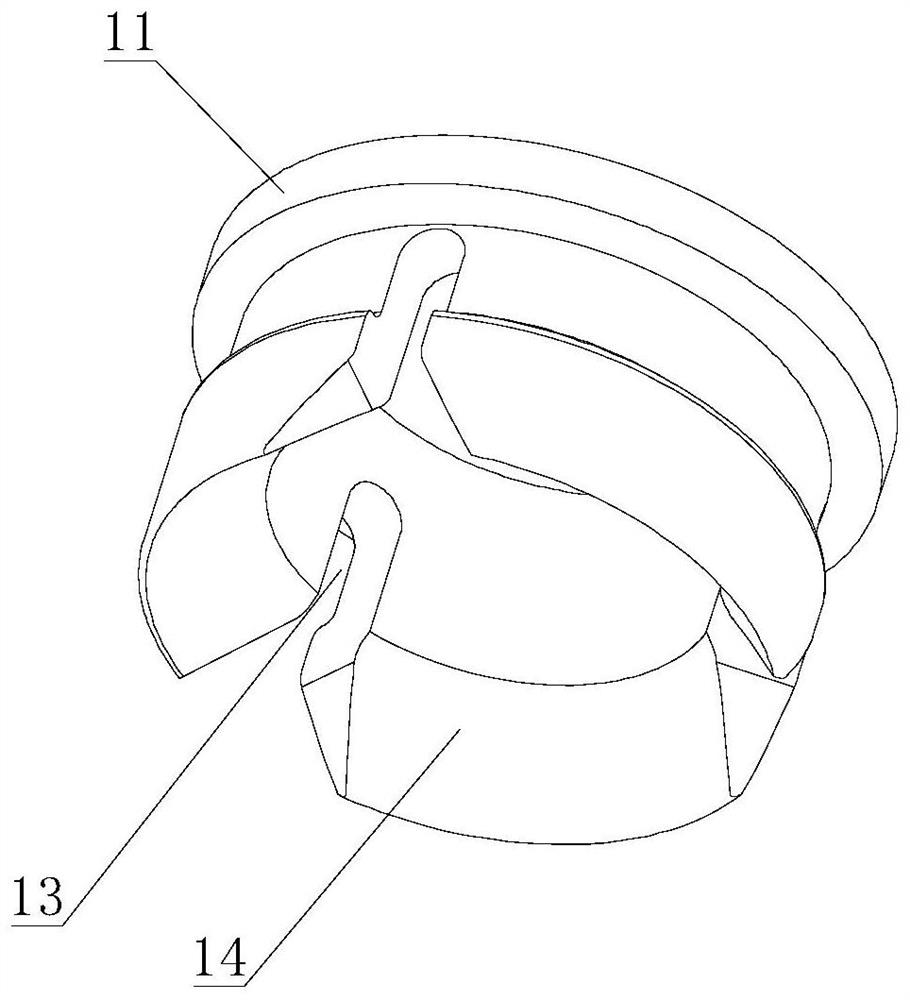 A kind of in-line straight-pull floating connector