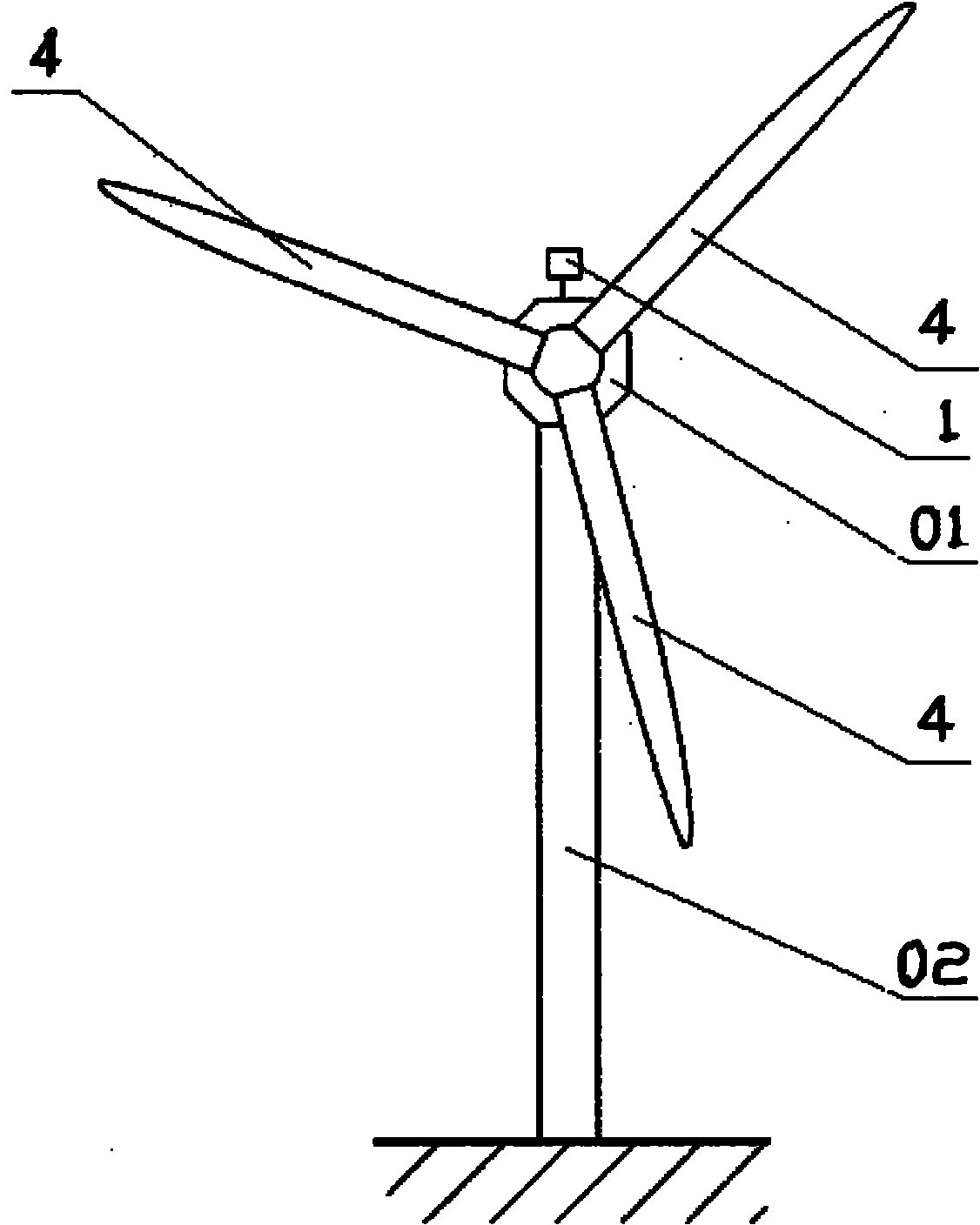 Wind generating set and blade deicing system thereof