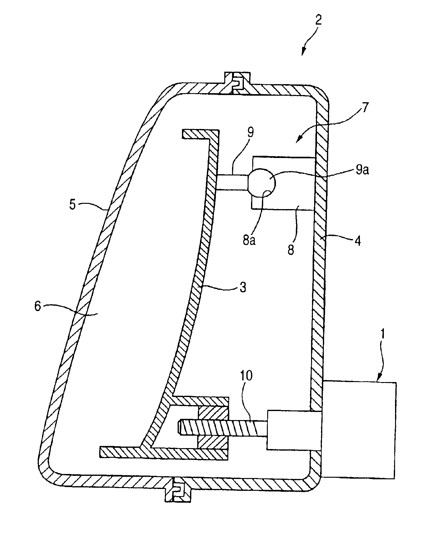 Leveling apparatus for vehicle headlamp