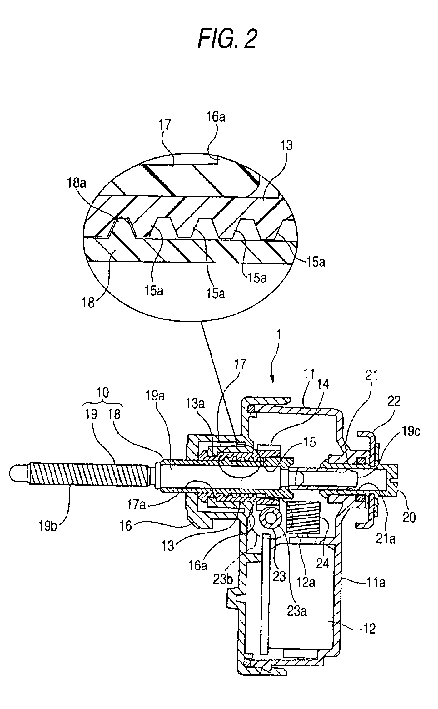 Leveling apparatus for vehicle headlamp