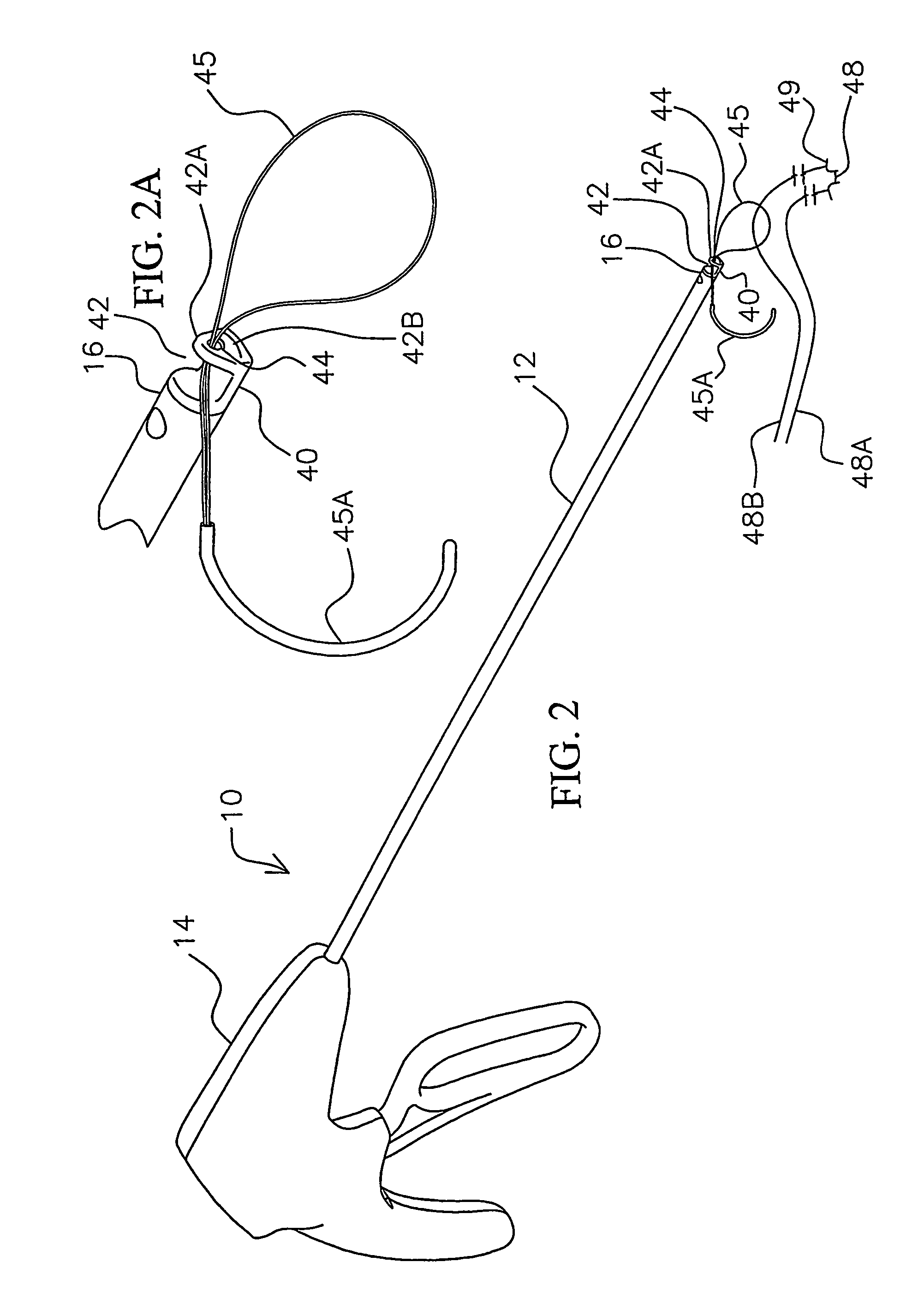 Instrument for assisting in the remote placement of tied surgical knots and trimming of suture away from the knot and method of use