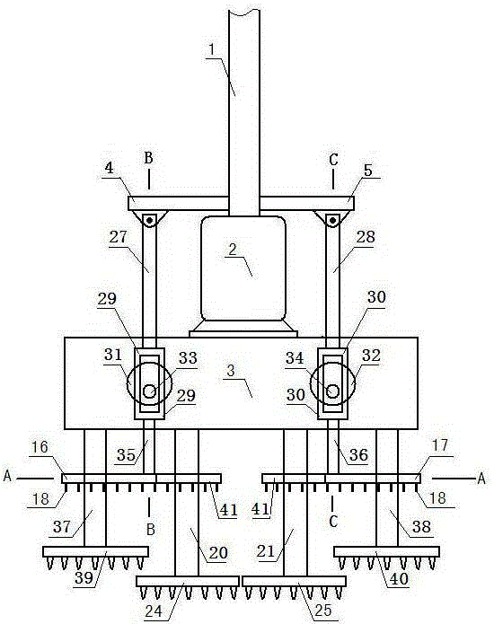 H-shaped mixing pile equipment
