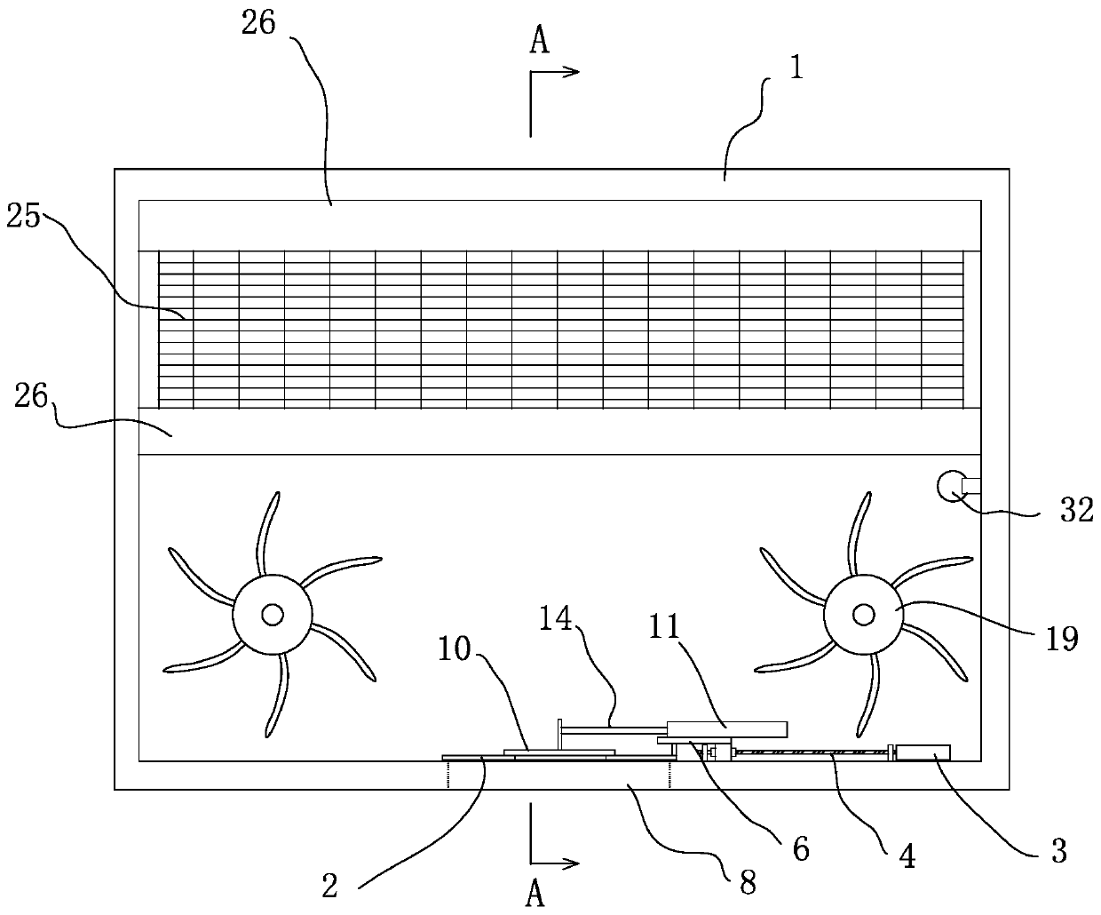 Vibration-type intelligent unloading device for train box hopper