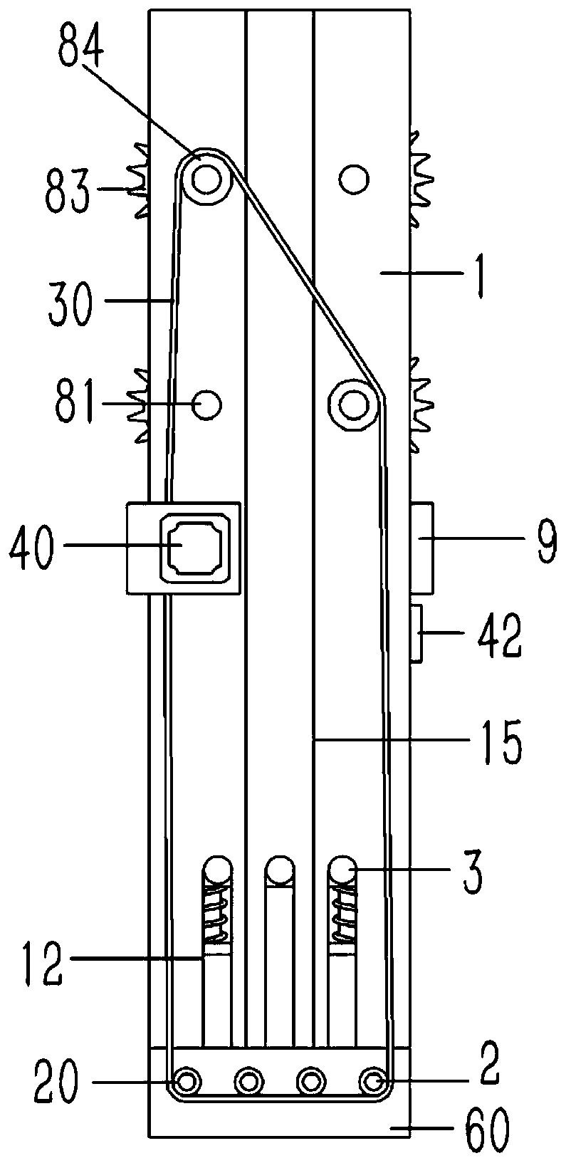 Discharging and packaging device for printing paper roll
