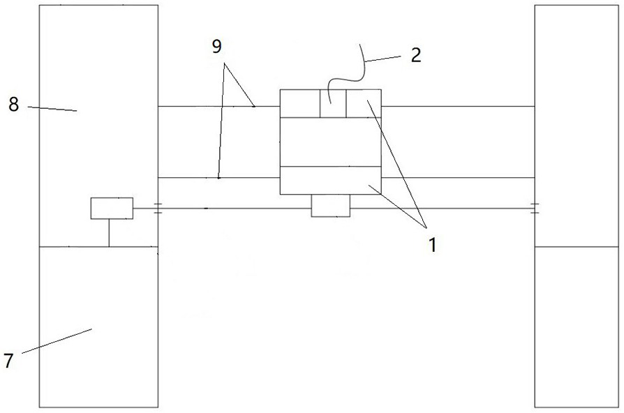 Electrically-assisted double-face plate face-to-face grinding device