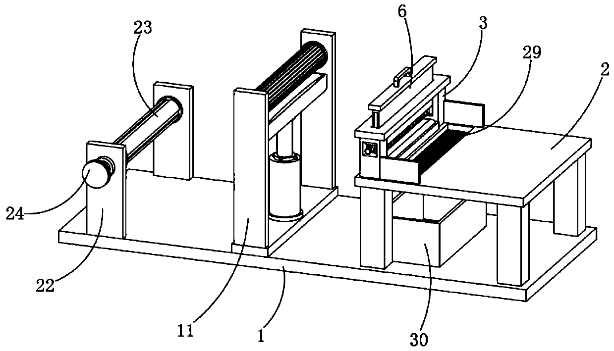 Auxiliary winding device for chemical fiber fabric production