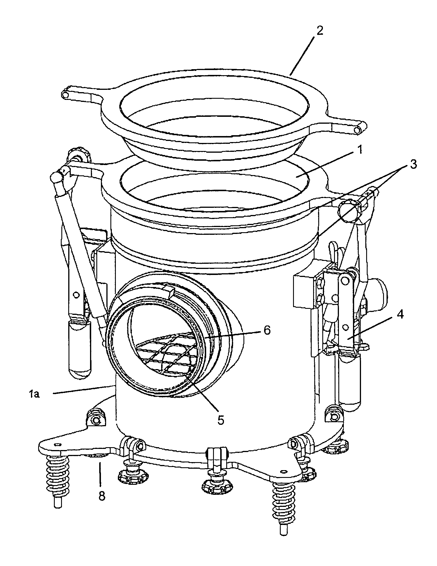 Liner connecting device and liner filling device