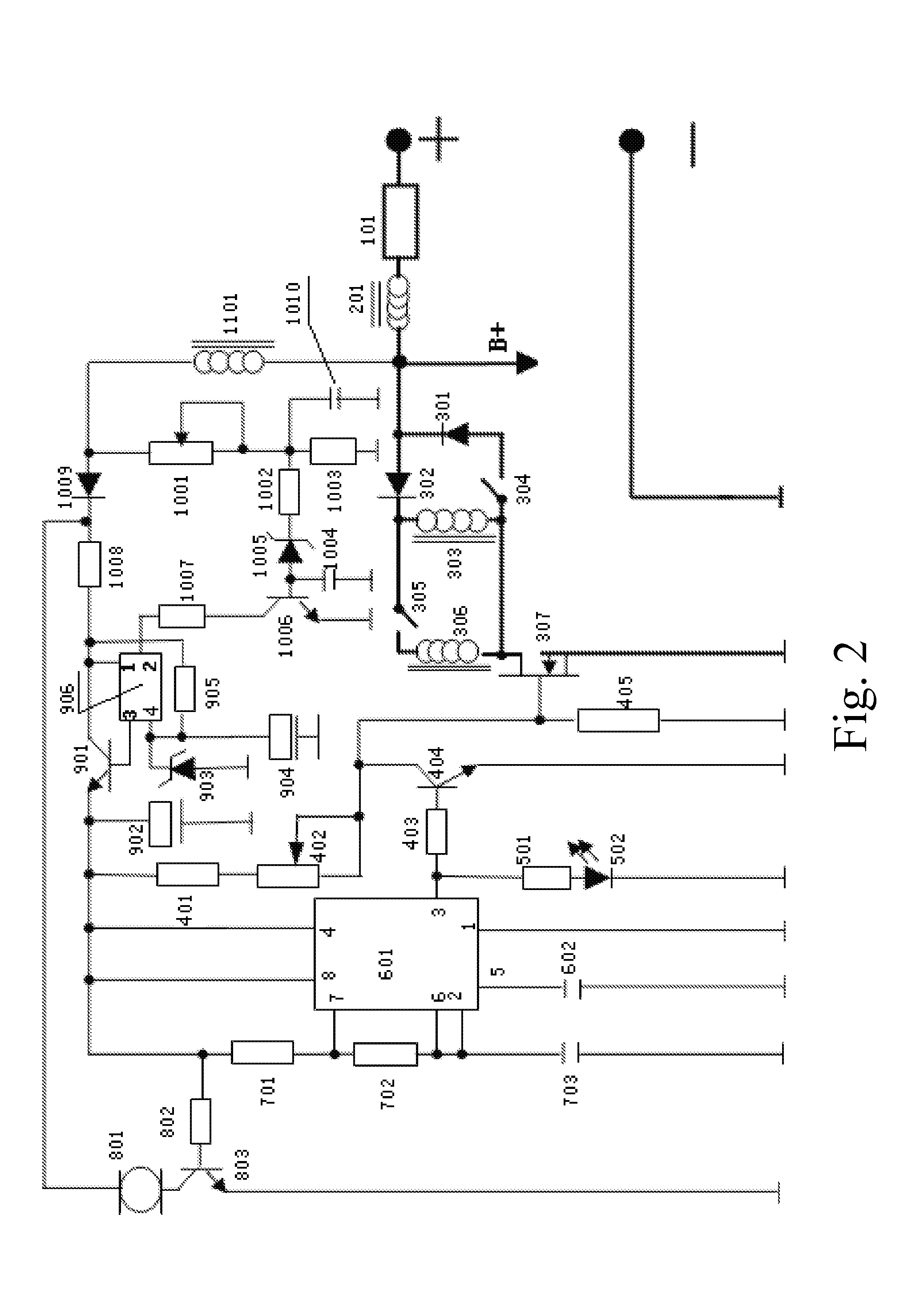 Automobile electronic regulator