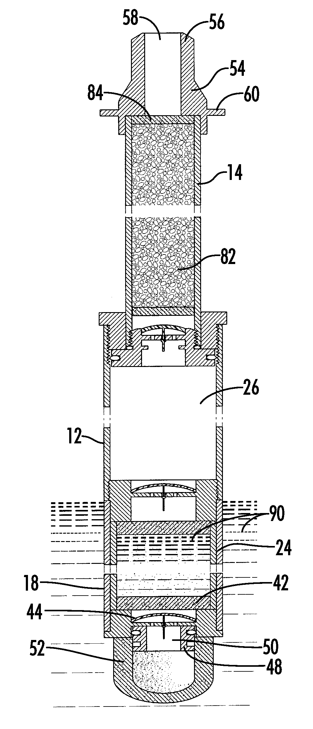 Double chamber water purification device