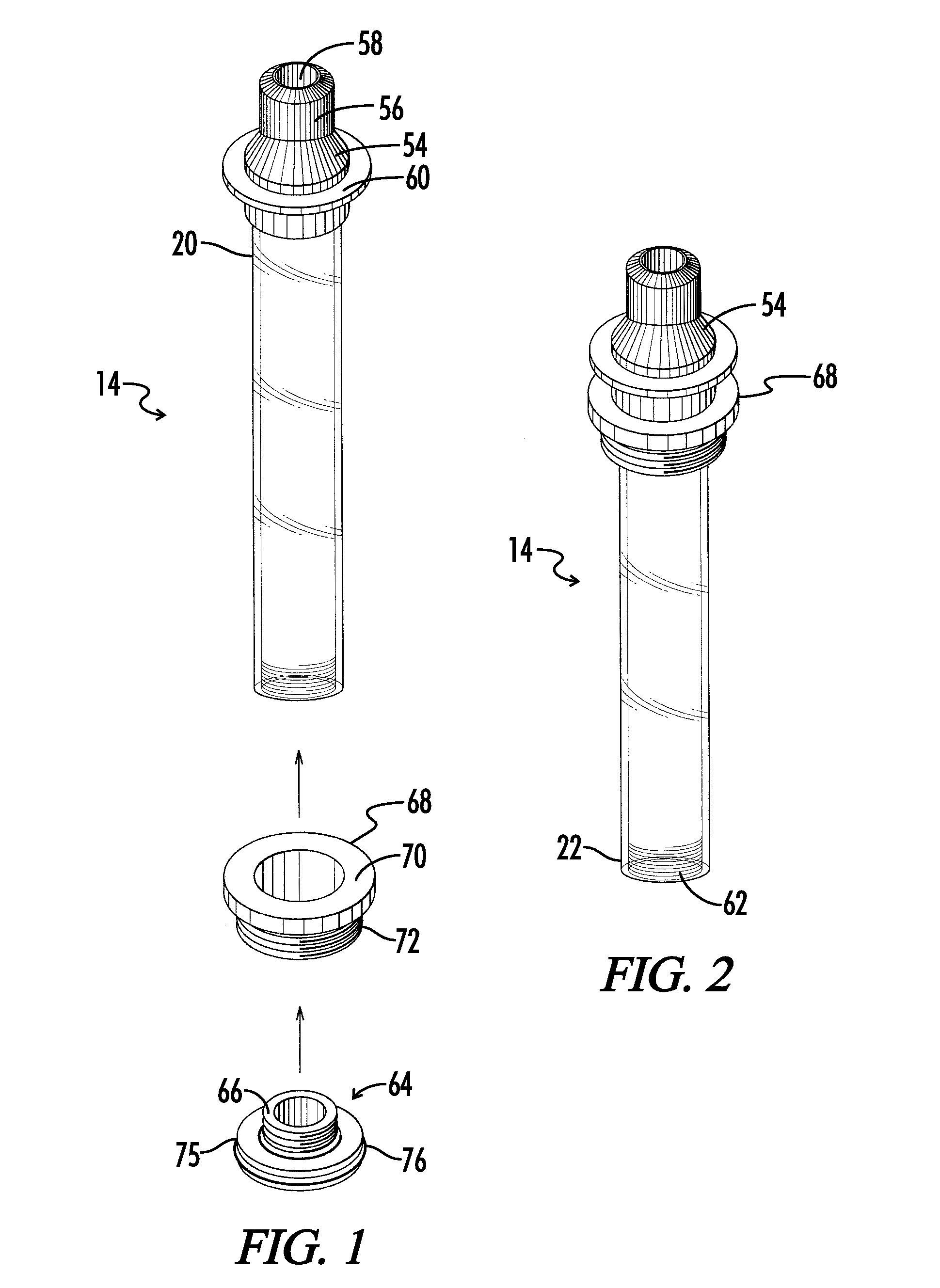 Double chamber water purification device