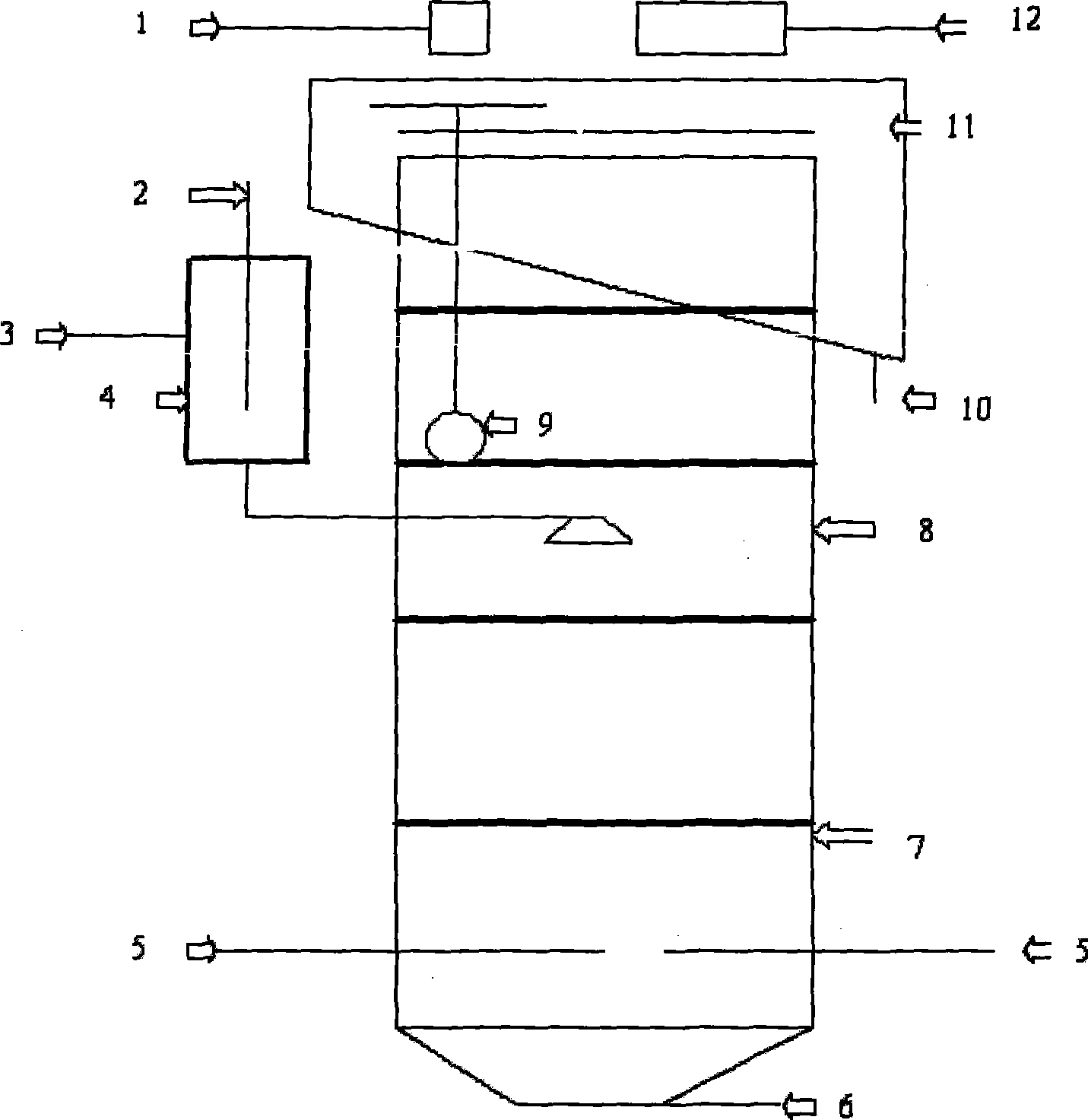 Flotation column pulp quadric mineralising method