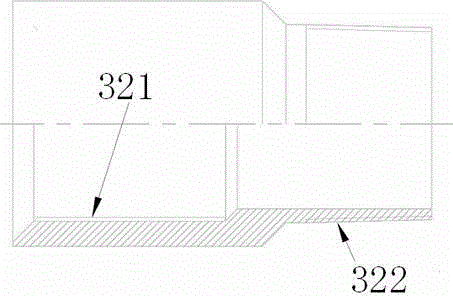 Secondary well cementing technique and secondary well cementing device by liner pipe