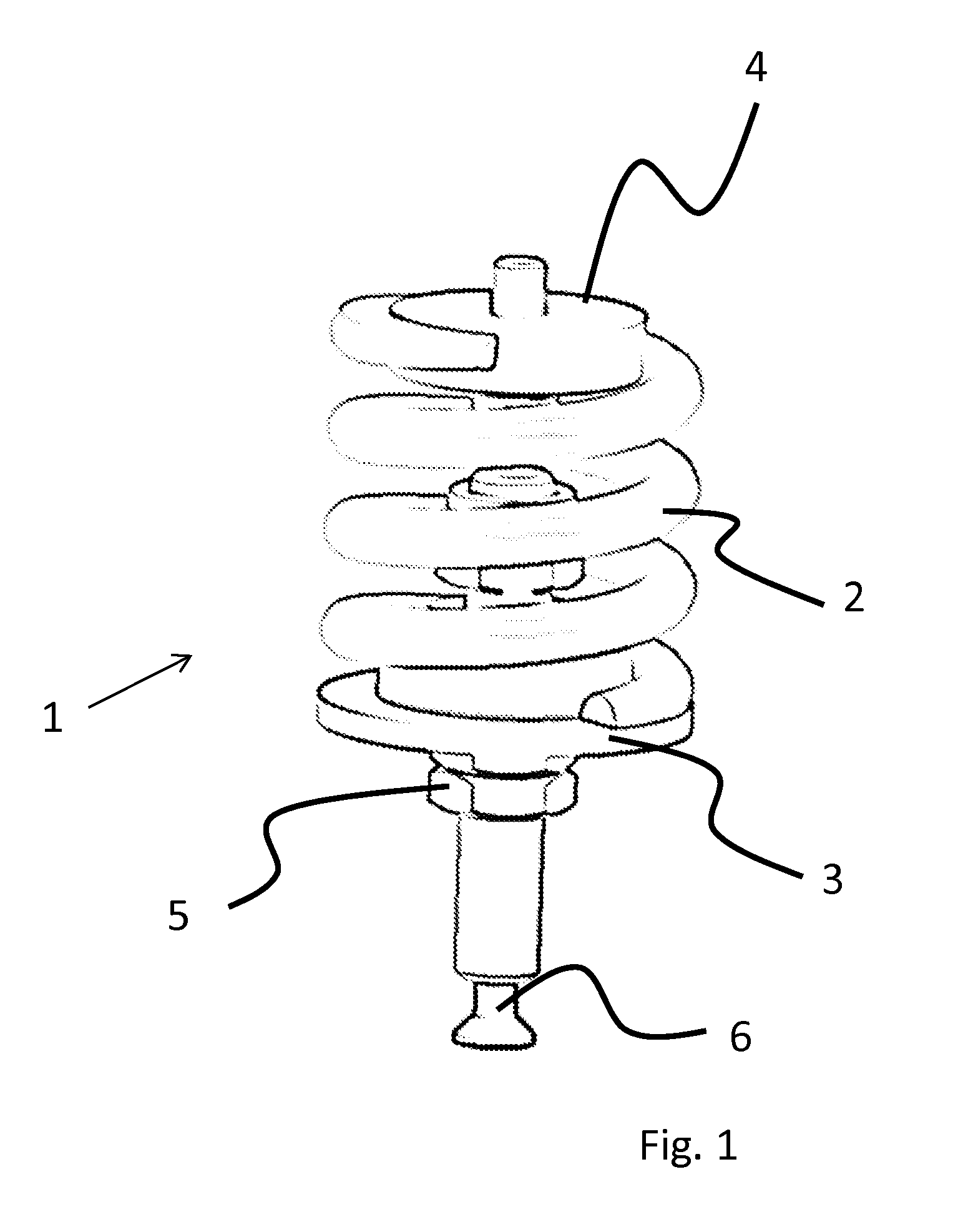 Vibration isolator with coil spring