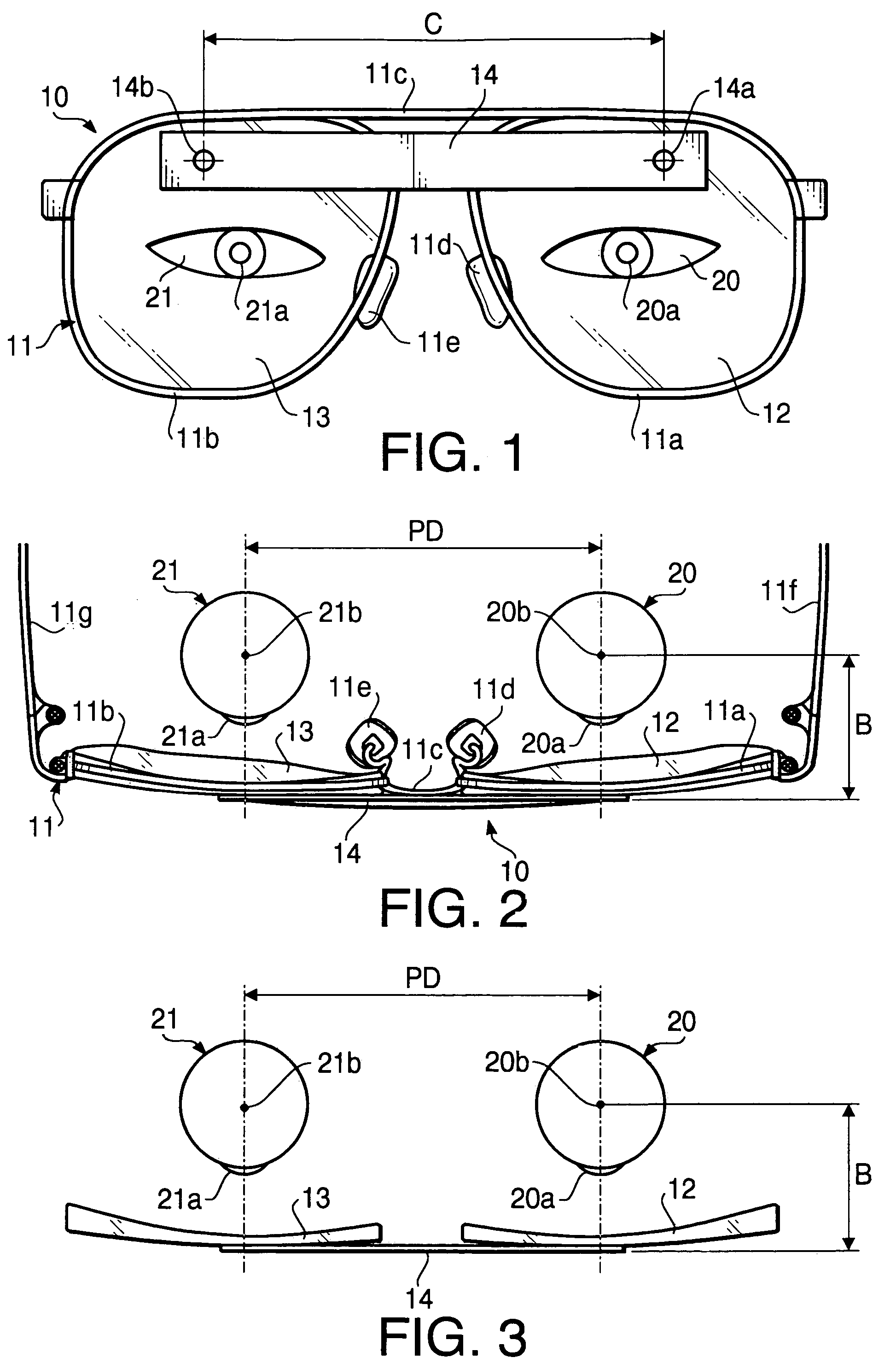 Method and device for measuring pupil distance