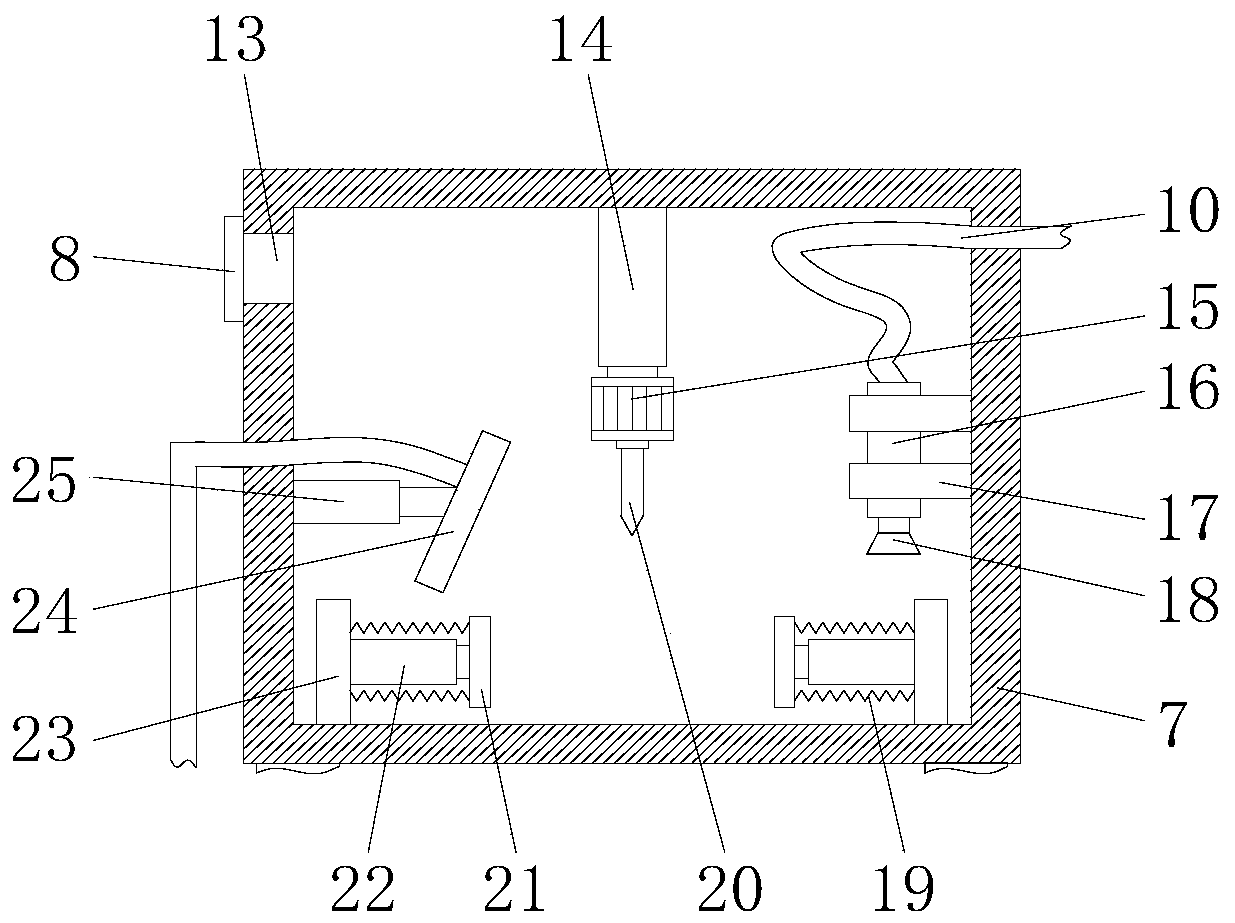 Electronic component machining device and operating method