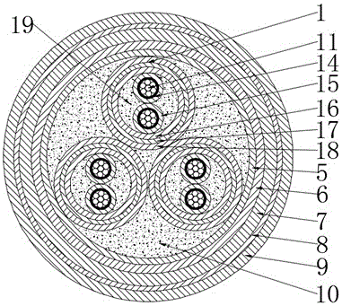 A computer signal data cable with fireproof function and its manufacturing method