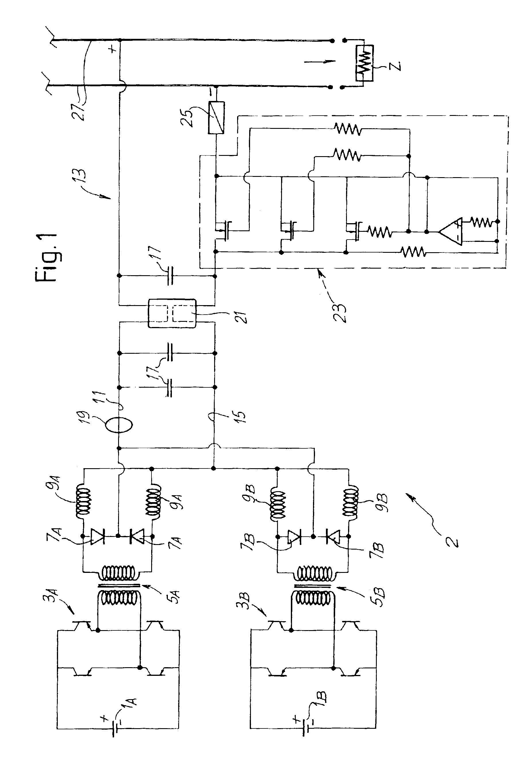 Electric-power supply with rectifier