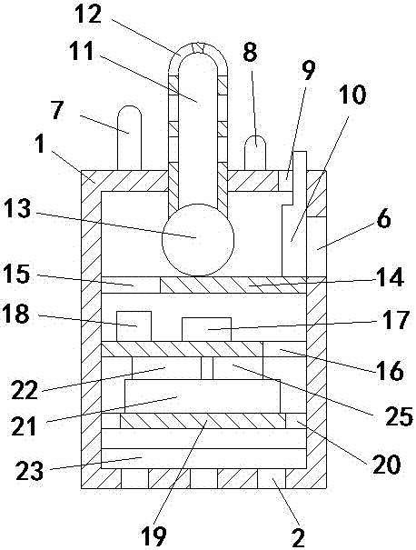 Indoor smoke electronic detection device