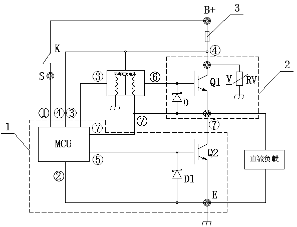 A safety protection circuit of non-contact electronic relay