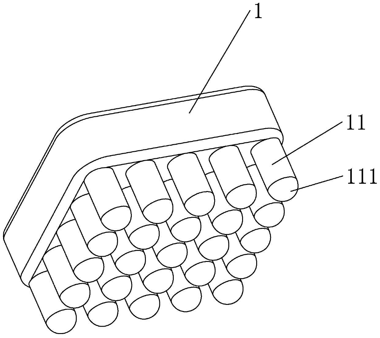 Contact impedance small flexible dry electrode and preparation method thereof