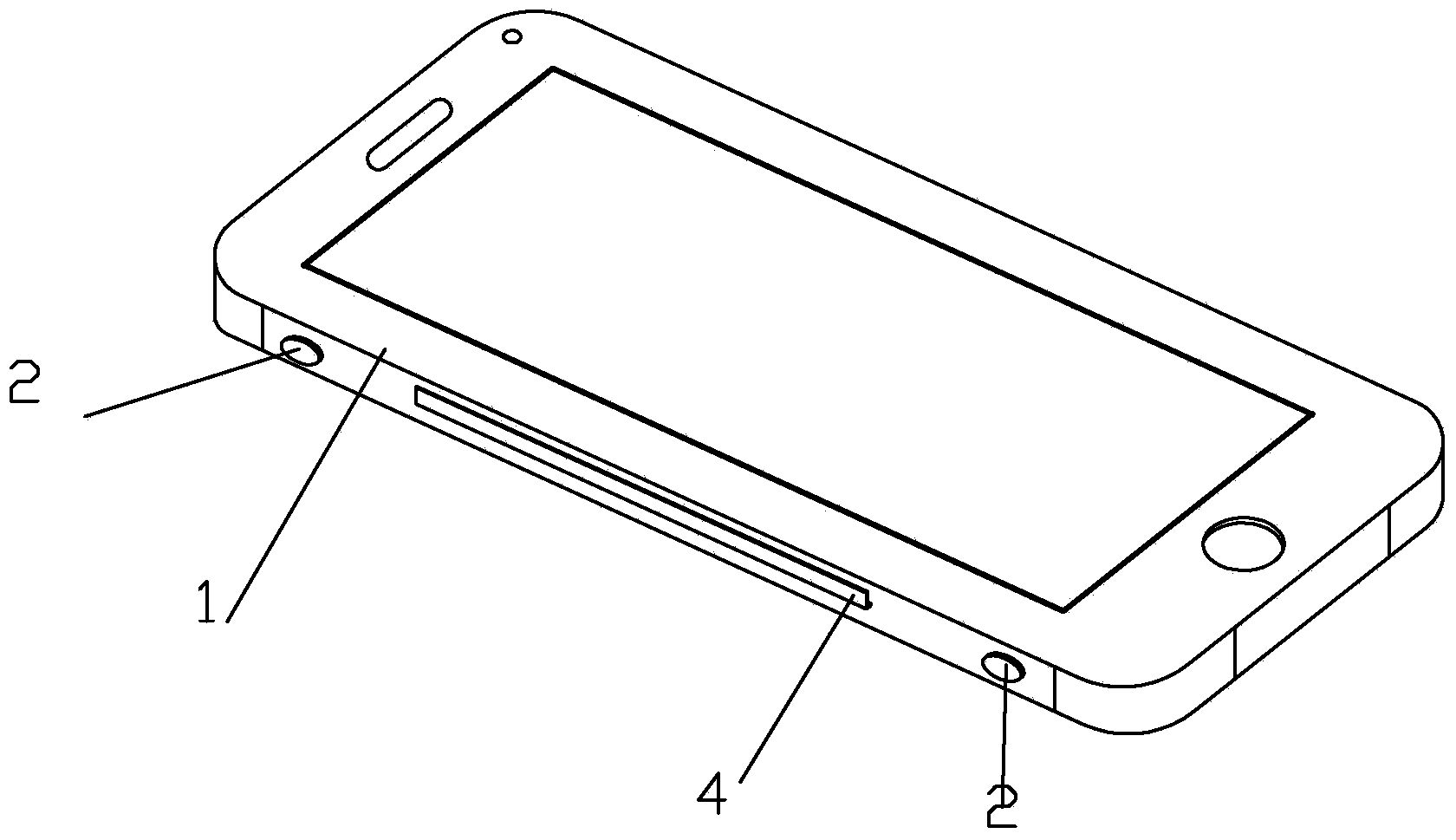 Split screen mobile phone assembly and method for split screen display