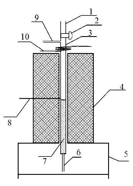 Quick heating and gasifying test device and application thereof
