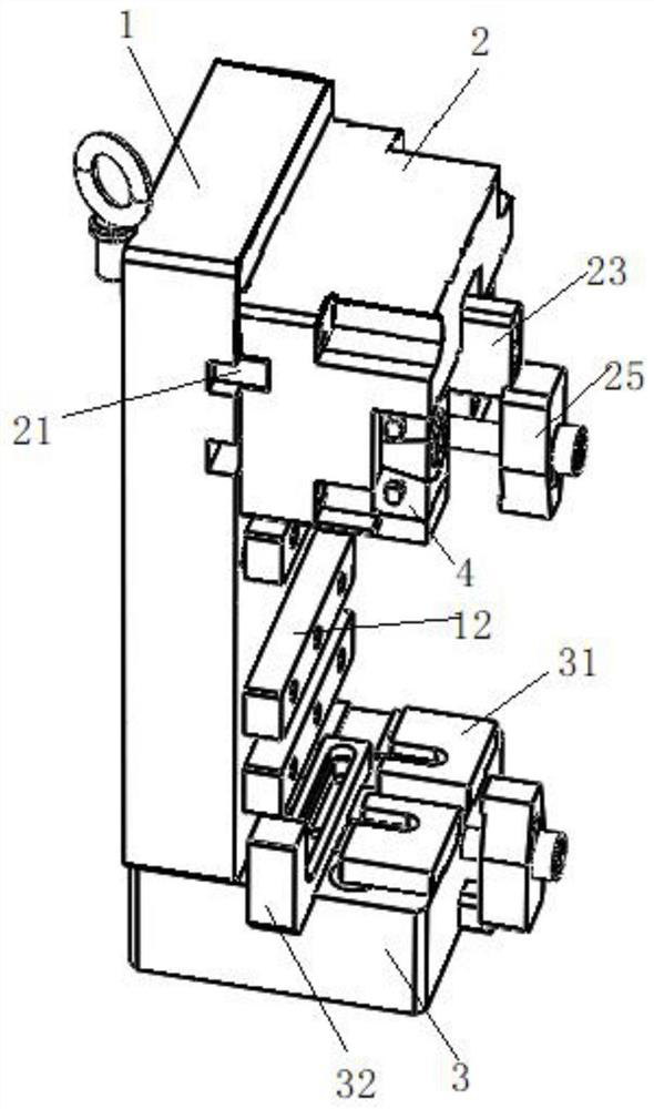 Clamp for machining hydraulic valve block datum plane