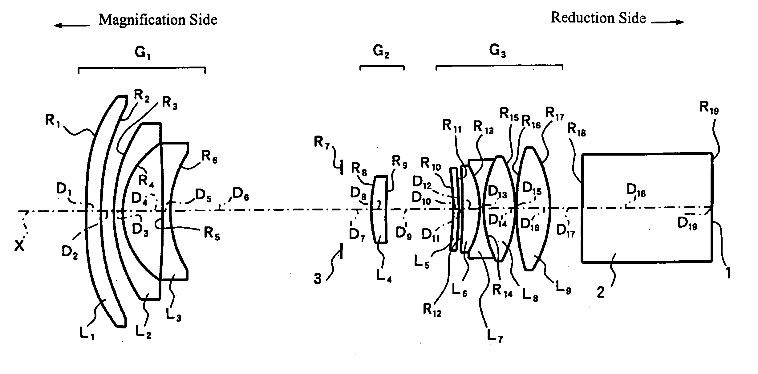 Projection lens and projection display device using the same