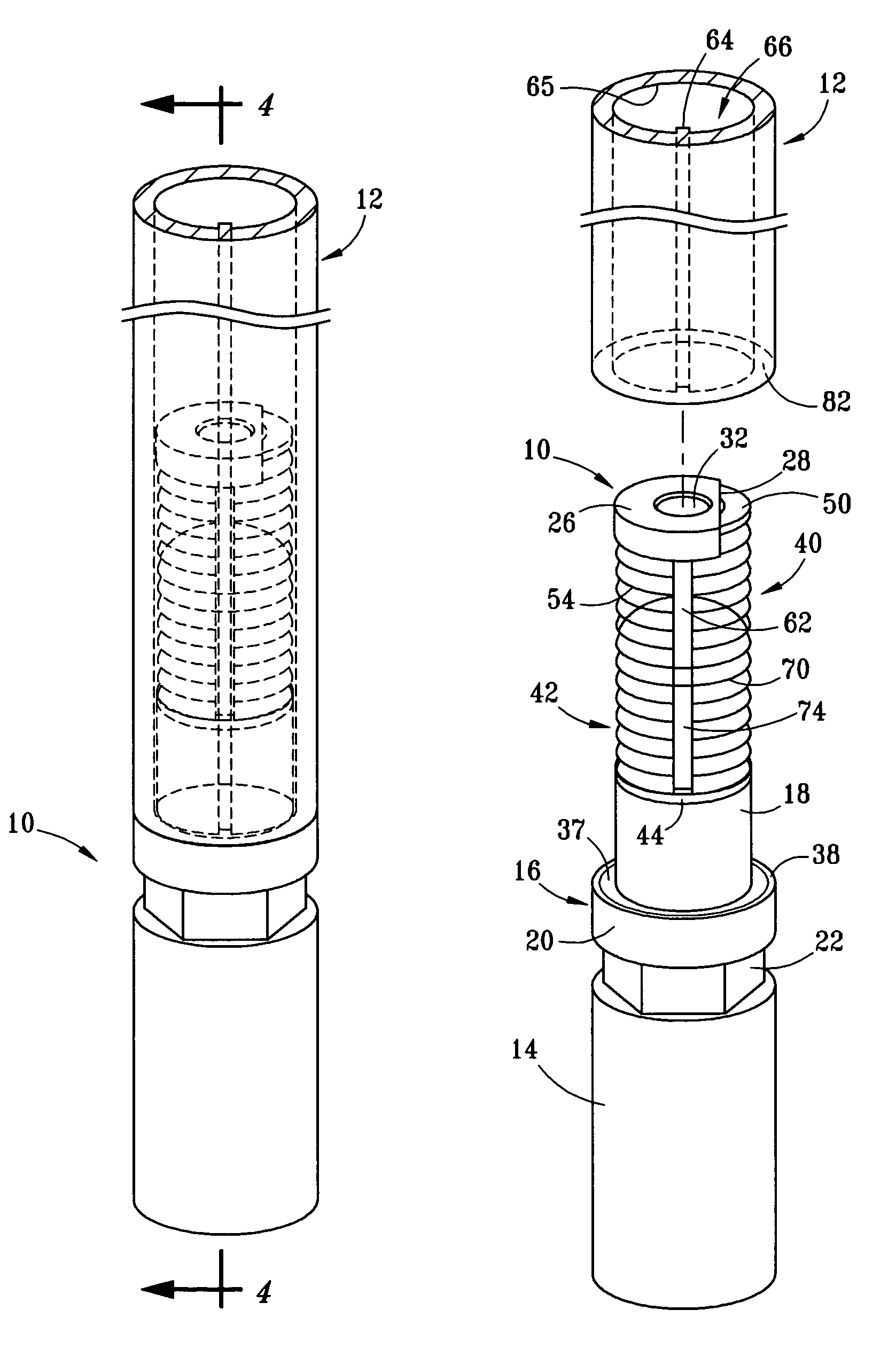Internal slip connector