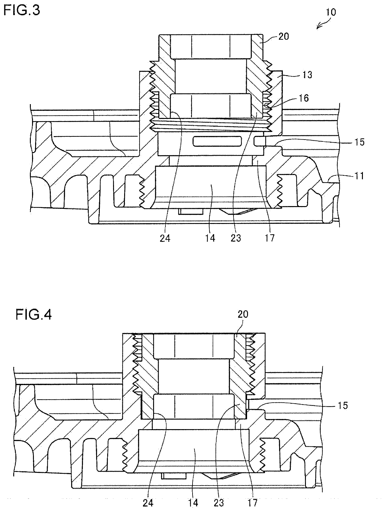 Lubricating oil discharge and filling structure