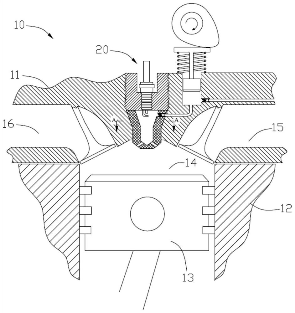 Pre-ignition chamber fuel supply system and engine