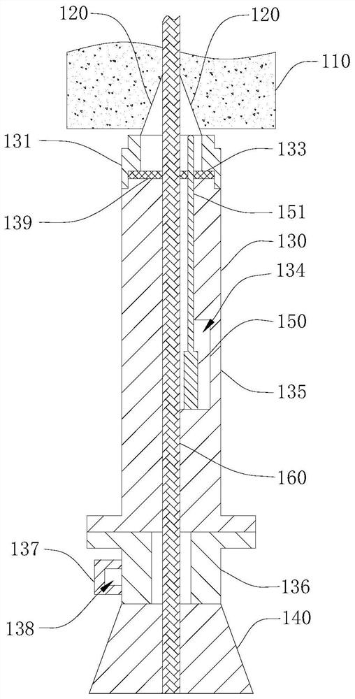 A multi-point independent displacement detection device for steel strand clips used in the reverse pull method