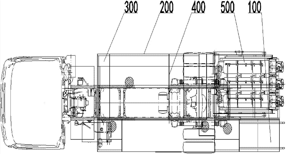 Vehicle mounted mobile sewage and sludge harmless treatment device