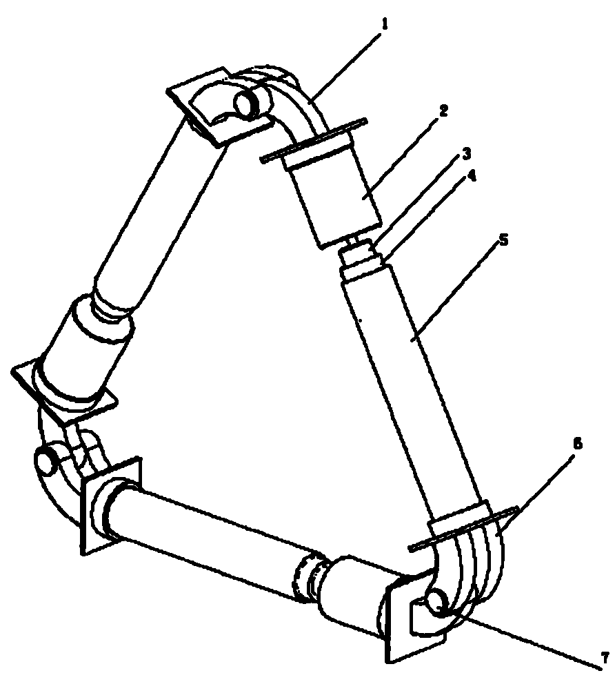 Rolling triangular robot