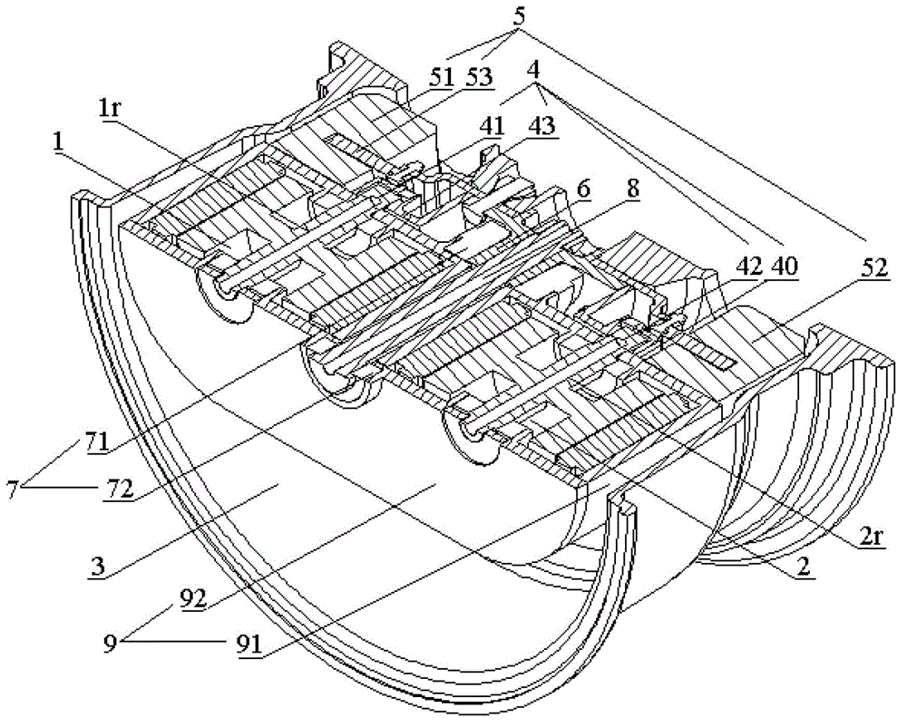 Hub driving system with double motors