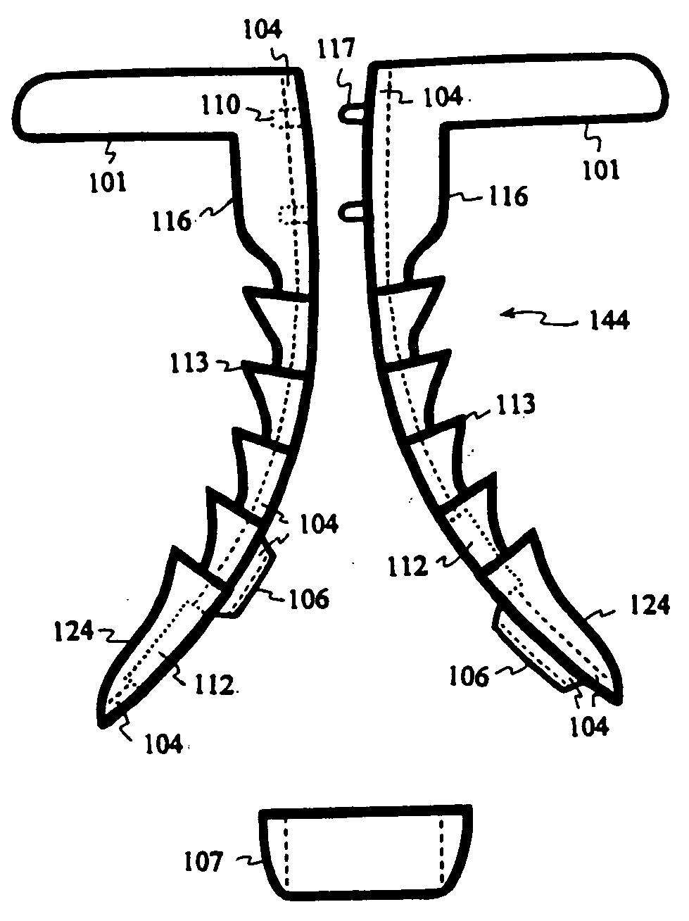 Expandable fastener with compressive grips
