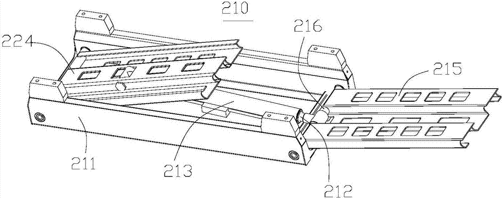 Fire hose take-up mechanism and fire fighting truck