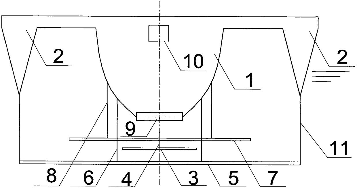 Triple-hulled vessel