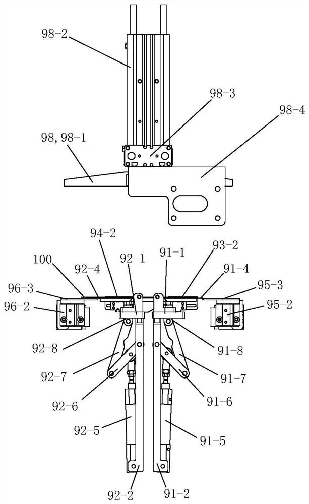 Triangular sheet folding assembly