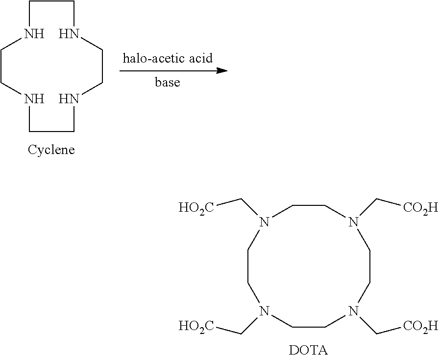 Process for producing 1,4,7,10-tetraazacyclododecane-1,4,7,10-tetraacetic acid and complexes thereof