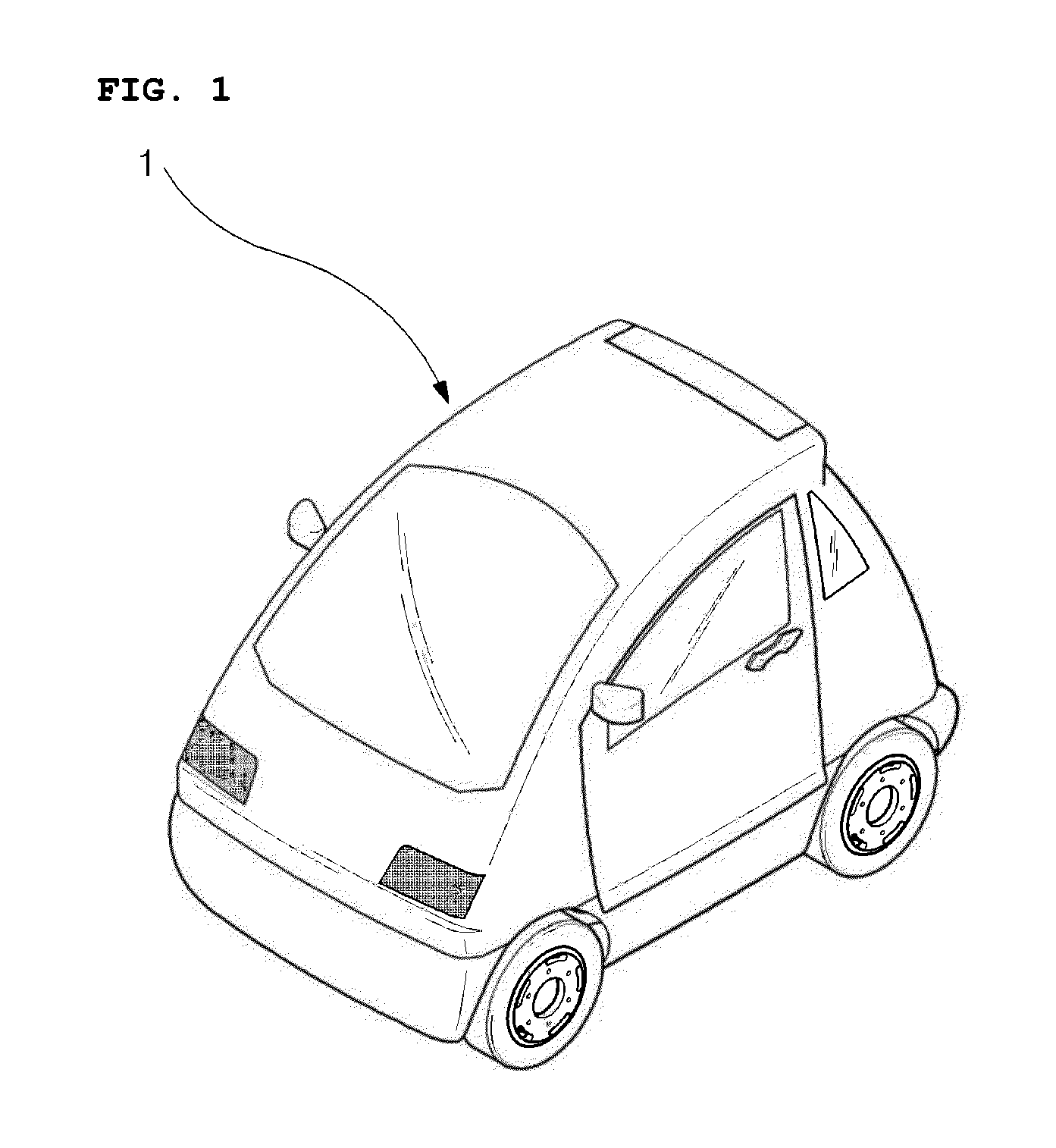 Chassis frame assembly structure for electrical vehicle for disabled person