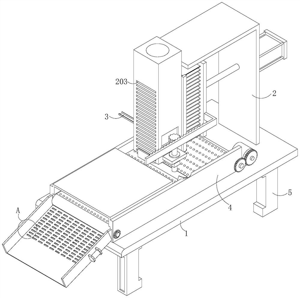 A kind of slicing device for angelica processing