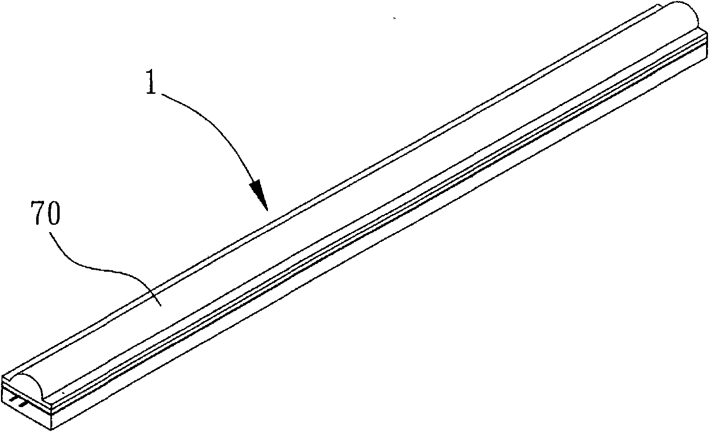 Method for manufacturing laminated strip-shaped LED backlight modules