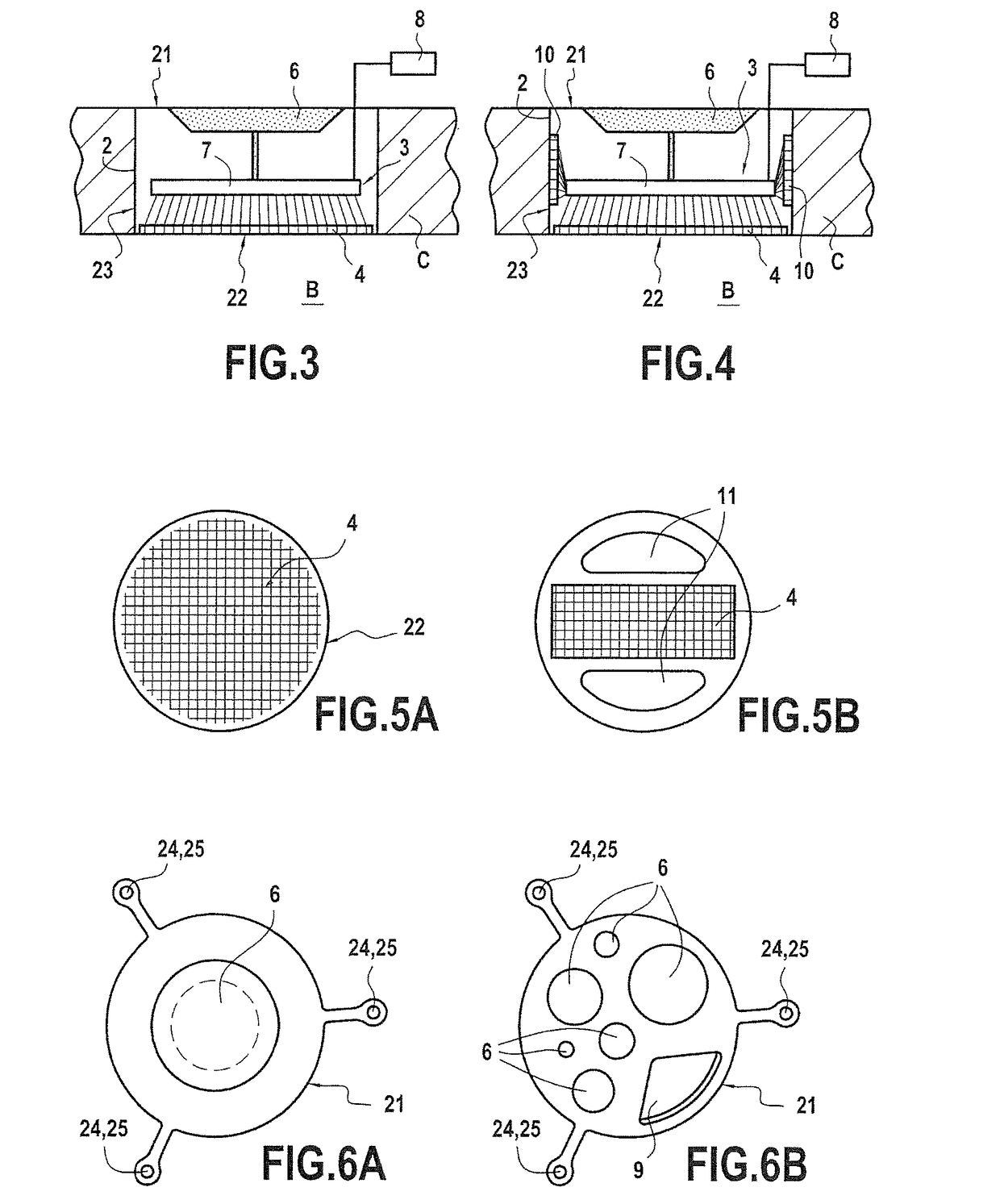 Device for treating the sensory capacity of a person and method of treatment with the help of such a device