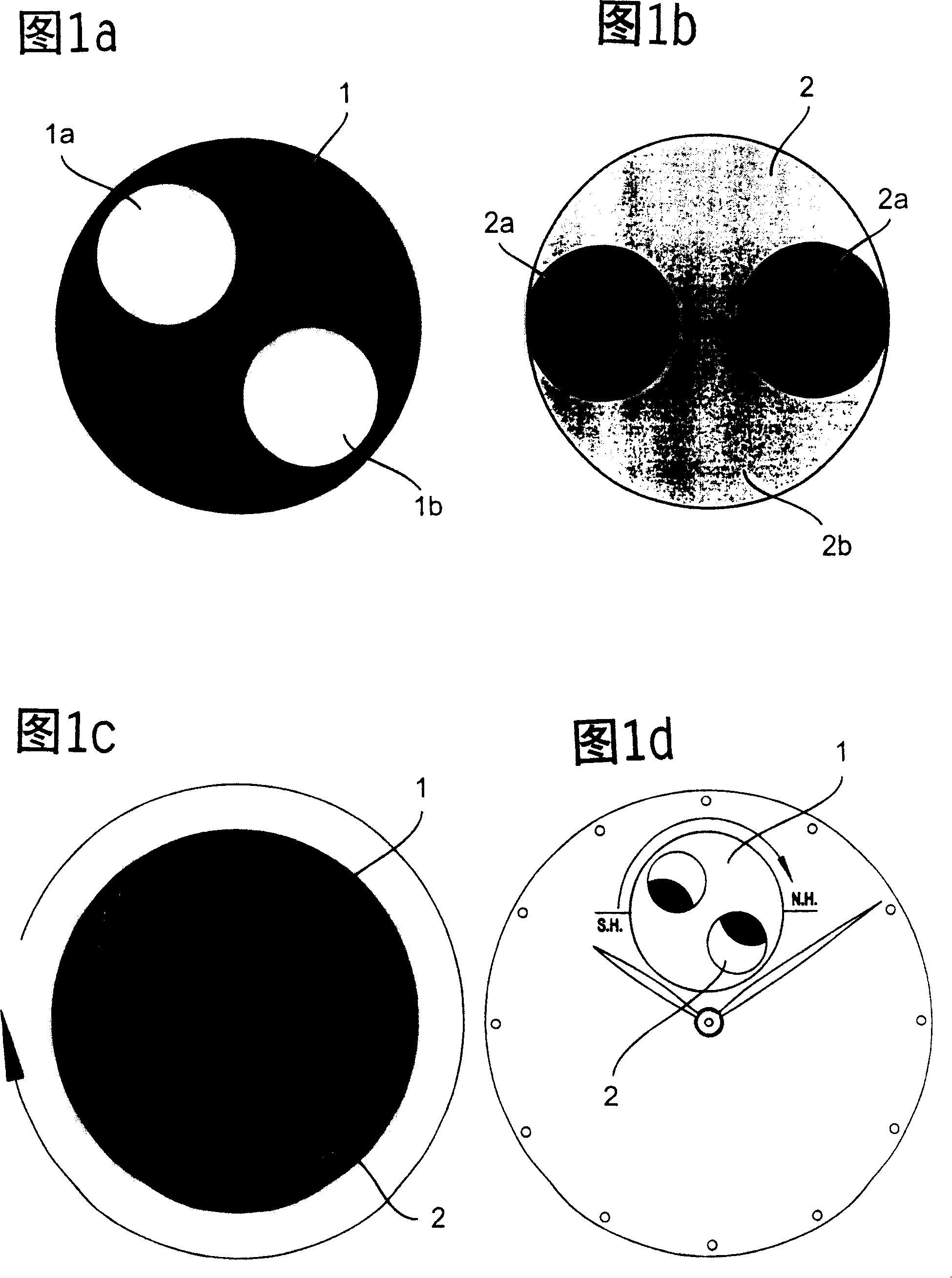 Mechanism for indicating moon pictures