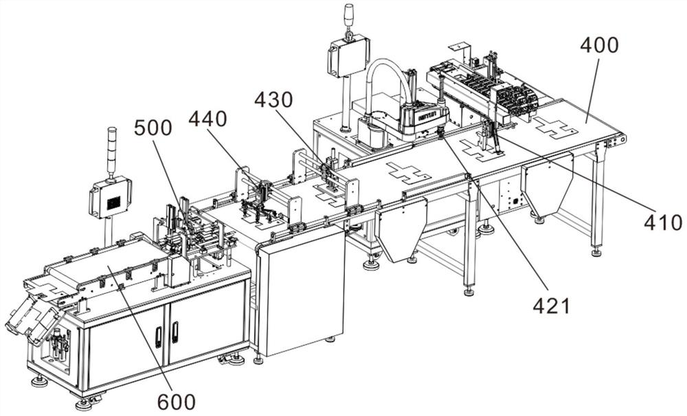 Loading device, and automatic attaching and folding equipment for packaging box