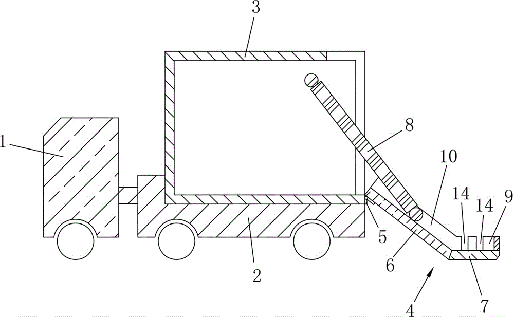 Light loading and unloading method for cold chain transport vehicle