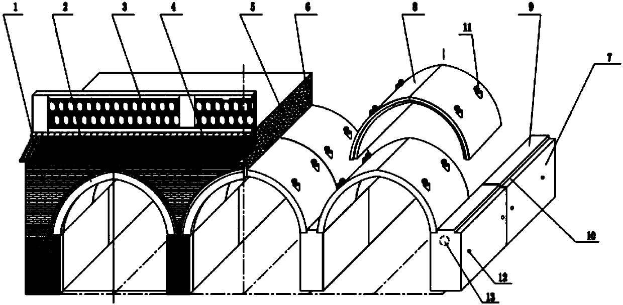 Fabricated cave dwelling and building method