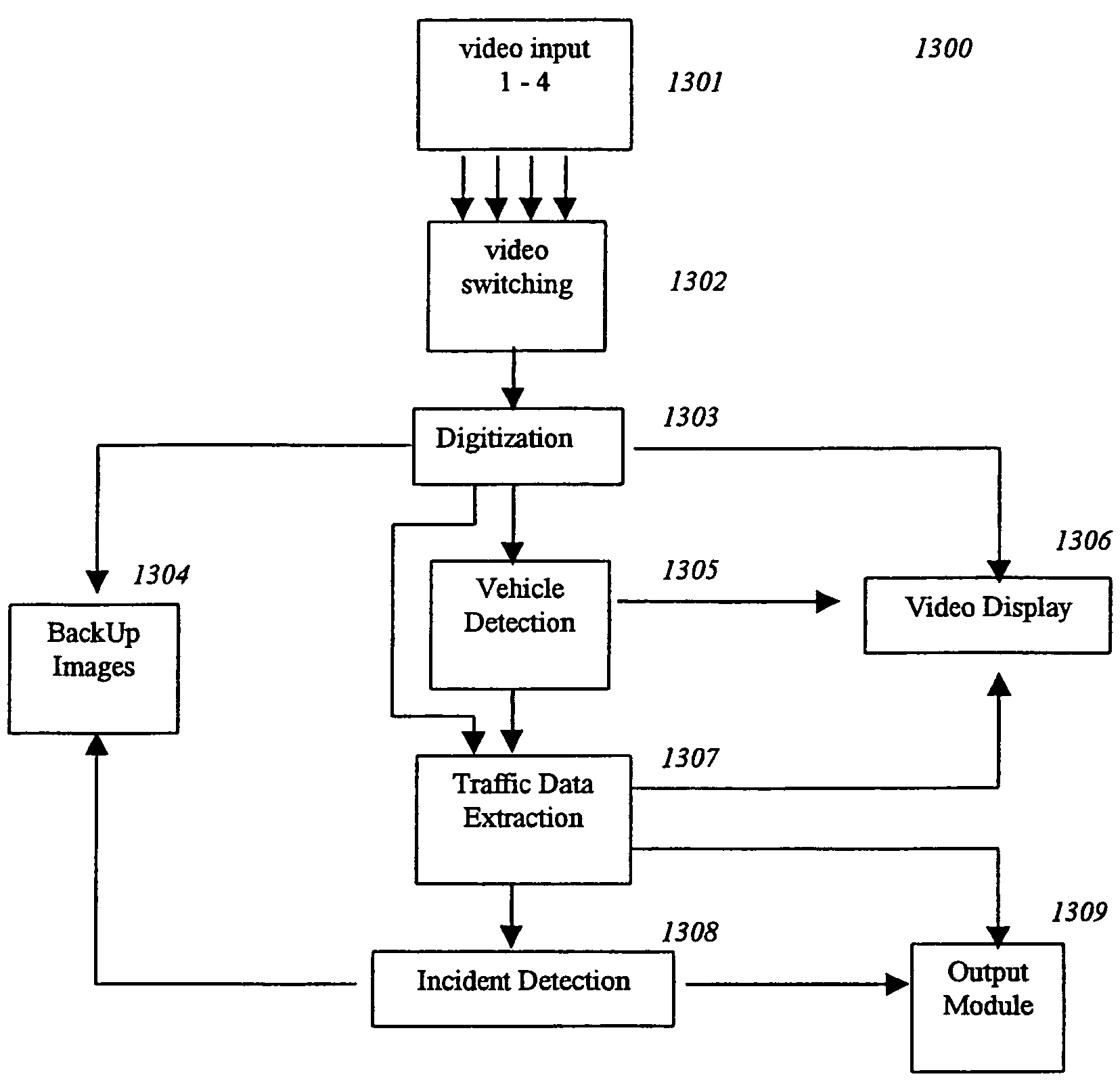 Image processing techniques for a video based traffic monitoring system and methods therefor