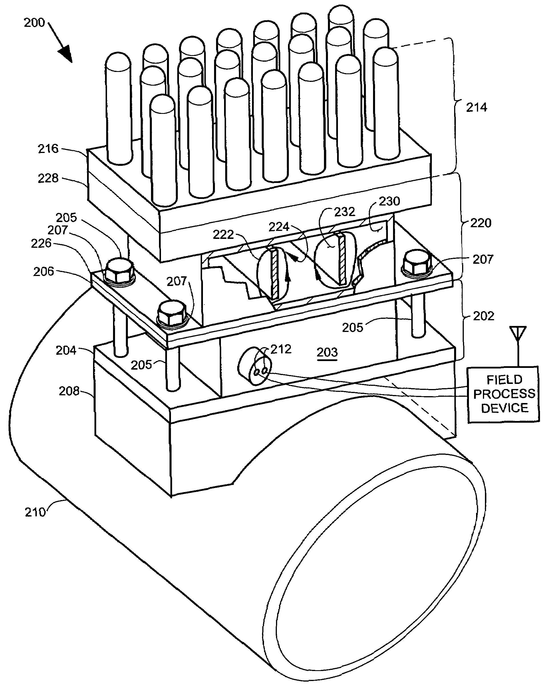 Thermoelectric generator assembly for field process devices
